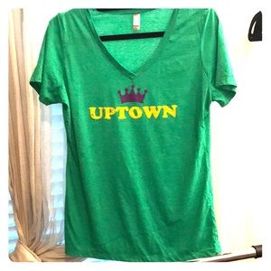 MARDI GRAS baby doll t-shirt XL